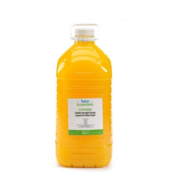 SYSCO ESSENTIALS No Added Sugar Double Strength Orange Squash