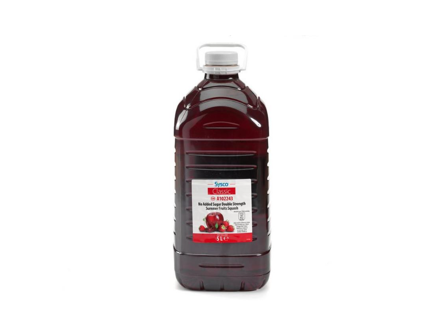 SYSCO ESSENTIALS No Added Sugar Double Strength Summer Fruit Squash