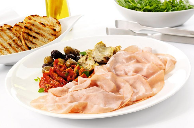 Sliced Italian Mortadella