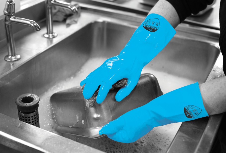 Layex Rubber Glove -Blue Large
