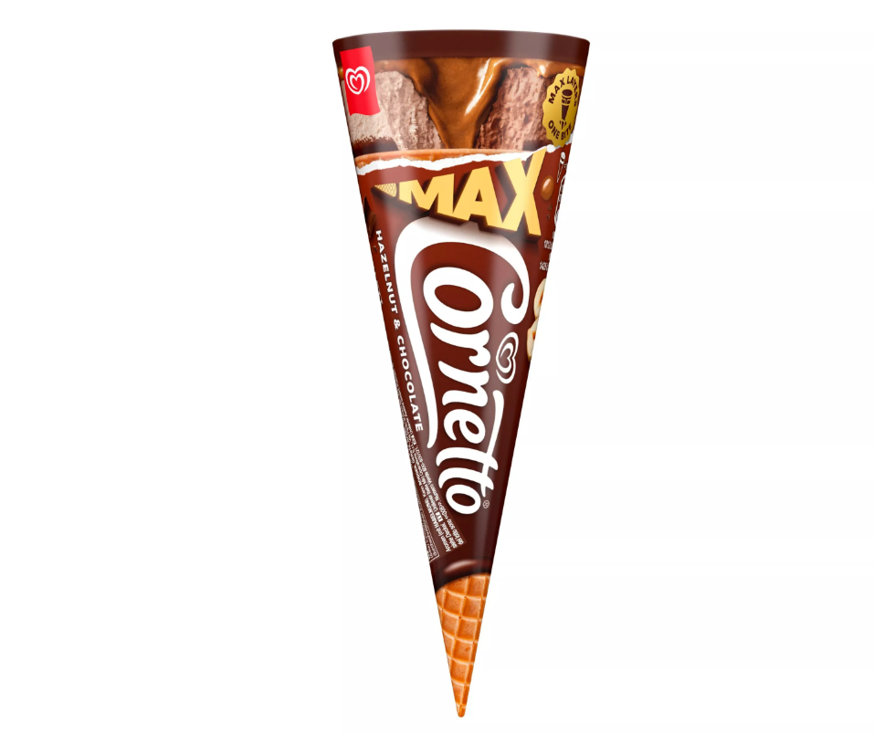 CORNETTO Max Chocolate & Hazelnut