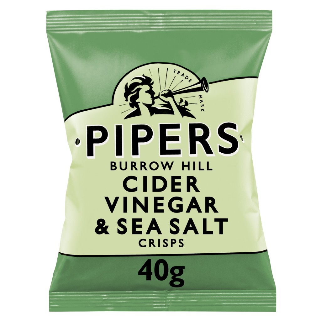 PIPERS Burrow Hill Cider Vinegar & Sea Salt Crisps