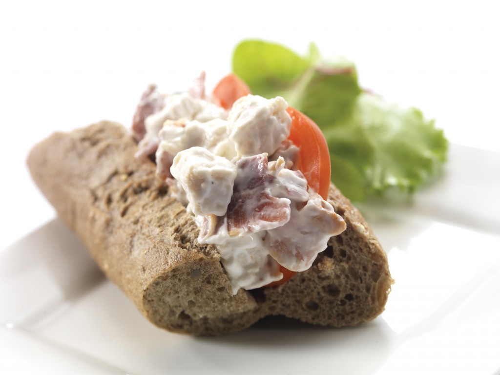 PURPLE PINEAPPLE Sliced Chicken Mayonnaise with Crispy Bacon Filling