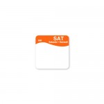 Removable Labels - Saturday- Orange