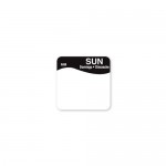 Removable Labels - Sunday - Black
