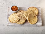Round Garlic & Coriander Naan