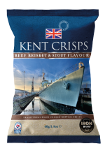 KENT CRISPS Beef Brisket & Stout Flavour